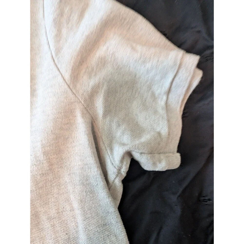 Ralph Lauren custom fit polo gray with navy blue logo size L